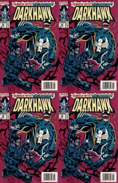 Darkhawk #36 Newsstand Covers (1991-1995) Marvel Comics - 4 Comics