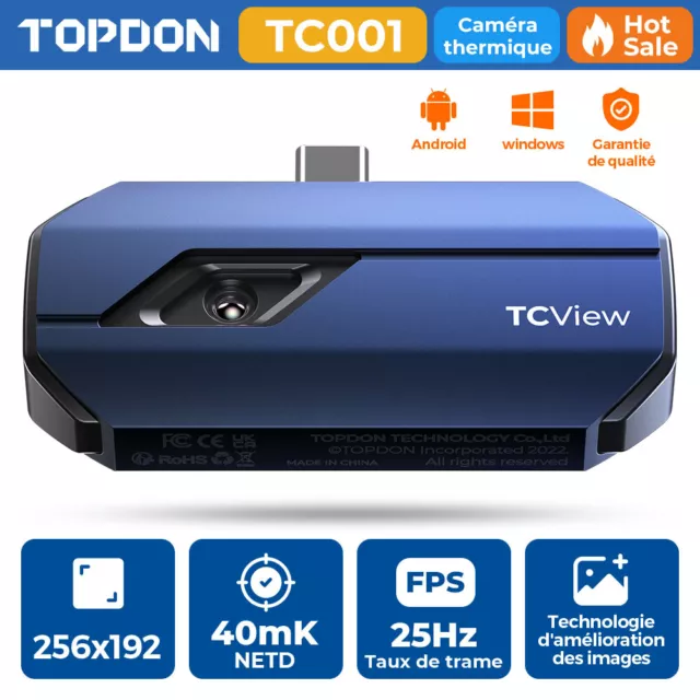 TOPDON TC001 Caméra thermique Caméra infrarouge Thermographie IR Thermal Imager