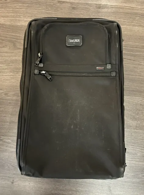 TUMI ALPHA Black Nylon Wheeled Carry-on Suitcase Business 22922DH Expandable