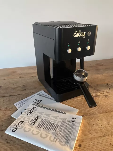 GAGGIA GRAN COFFEE Machine. Black Espresso and Cappuccino Machine. Used.  £35.00 - PicClick UK