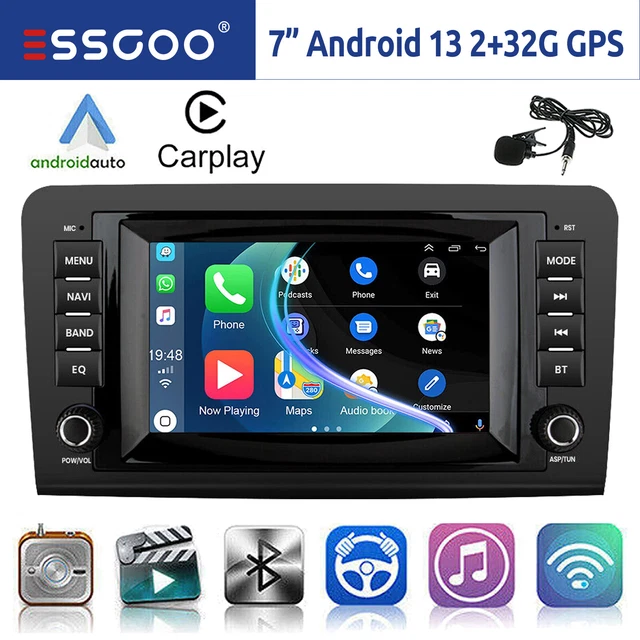 Per Mercedes ML/GL Classe W164 X164 Android 13 Autoradio Carplay GPS Navi RDS BT