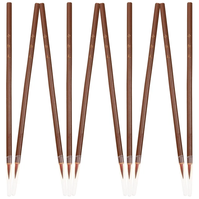 3 Stylos Pinceau Calligraphie Japonaise - Encre Noire Aquarelle - Débutant/Pro - Art Dessin Shodo