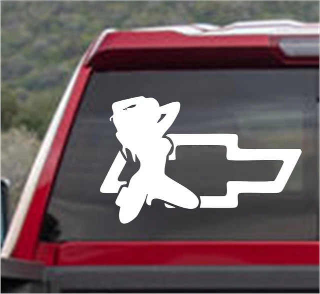 SEXY GIRL CHEVY INSPIRED Vinyl DECAL STICKER for Window Car/Truck