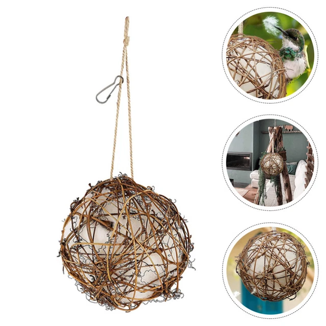 Nichers globe nidits maisons matériaux de nidification d'oiseau support de balle