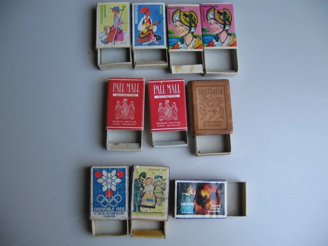 LOT COLLECTION 10 Boites d'allumettes publicitaires Seita anciennes, 2