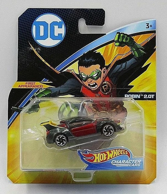 Hot Wheels - DC Comics ROBIN 2.OT (Batman Mobile) Modellino Auto Supereroi Metal