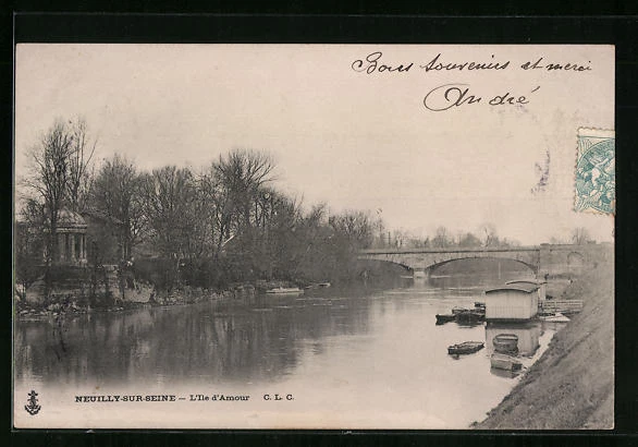 CPA Neuilly-sur-Seine, L´Ile d´Amour 1905