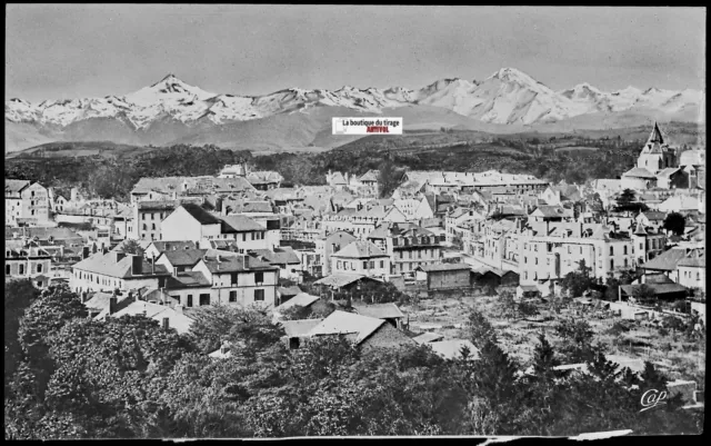 Tarbes, Pyrénées, Plaque verre photo ancienne, négatif noir & blanc 10x15 cm