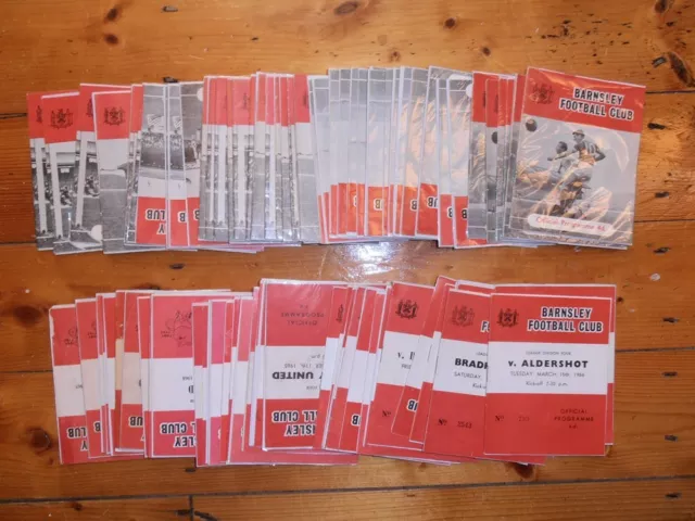 1961-1968 BARNSLEY HOME FOOTBALL PROGRAMMES - Your Choice - FREE Postage