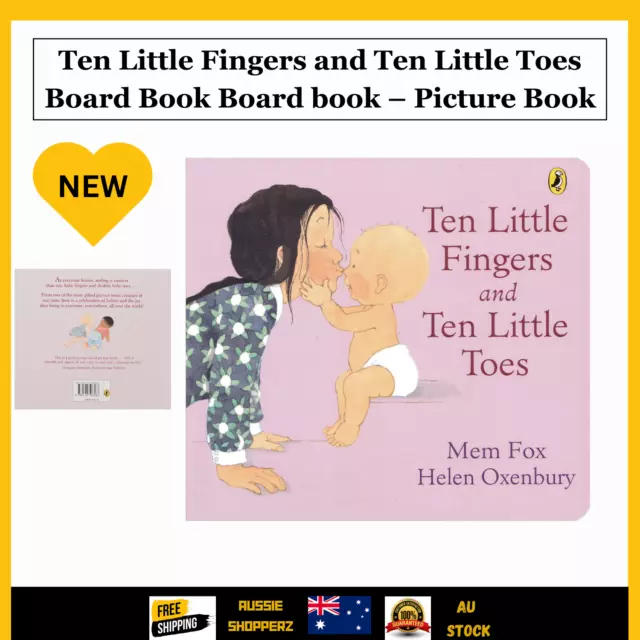 BRAND NEW Ten Little Fingers And Ten Little Toes BOARD BOOK FREE SHIPPING AU