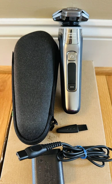 Afeitadora eléctrica recargable para hombre Philips S9987 plateada/gris serie 9000