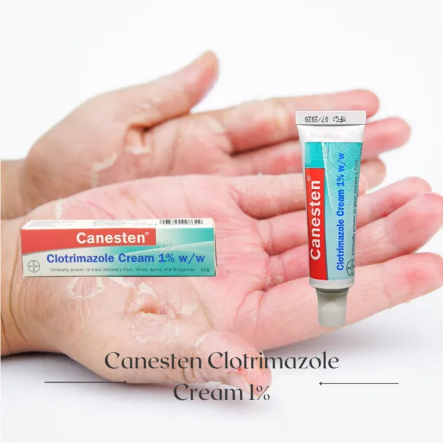 Foot Antifungal CANESTEN Cream Ringworm Infection FREE SHIPPING MULTI PACKS 2