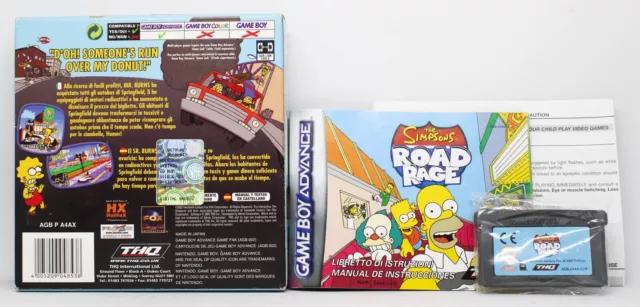 The Simpsons Road Rage - Gameboy Advance Gba Game Boy - Pal España - Los Simpson 2