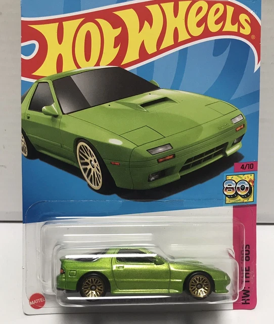 HOT WHEELS MAZDA RX7 Savanna 1989 Metallic Green Gold Wheel 12.00