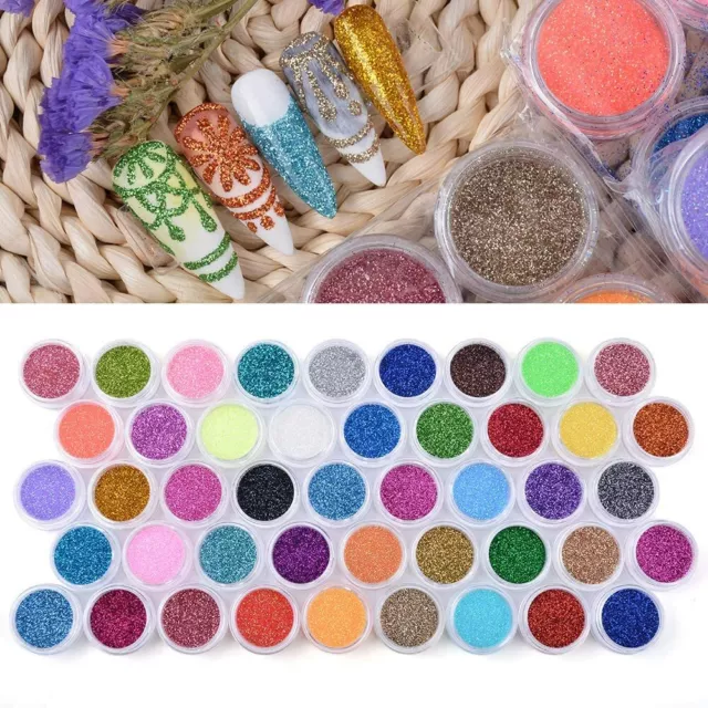 45 colores pulvo de púrpura para uñas pulvo acrílico manicura 2