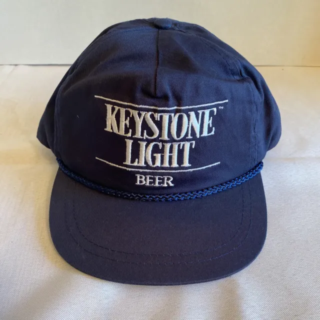 Vintage 90s Keystone Light Beer Hat Adjustable Trucker Hat Cap