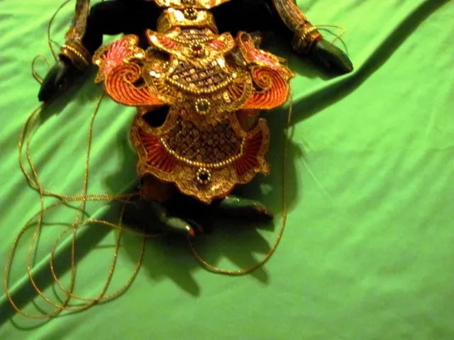 Vintage Burmese Marionette Wooden Garuda (Suparna) puppet 14" 9