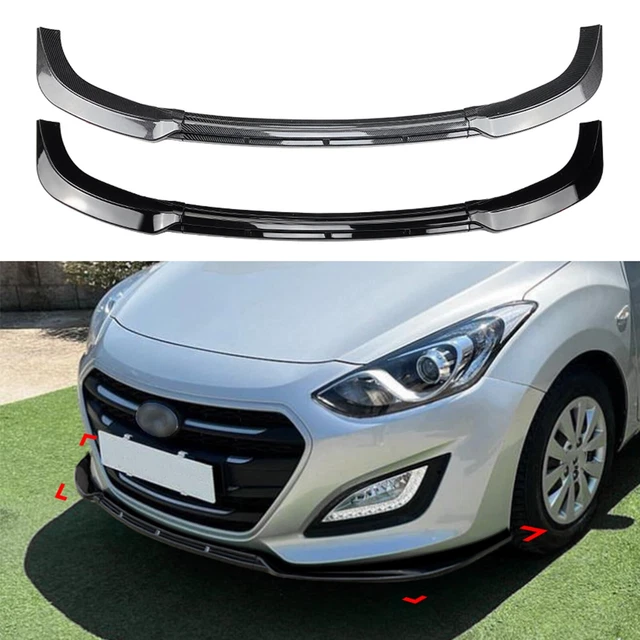 FRONT BUMPER SPOILER Lip Kit For Hyundai I30 MK2 MK2.5 2012-2017 Gloss ...