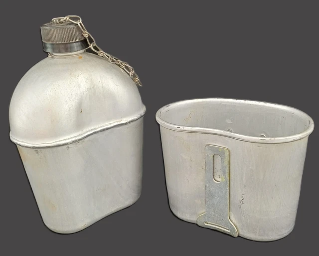 Ancienne Gourde En Aluminium Tournus / Le Grand Tétras – Made In France