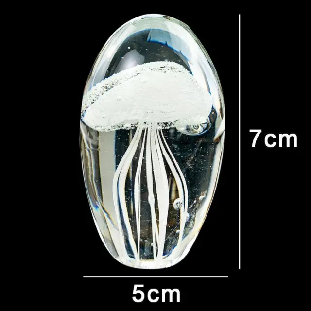 Resin Jellyfish Crystal Glass Jellyfish Paperweight Jellyfish Cre 0101 Q1R3