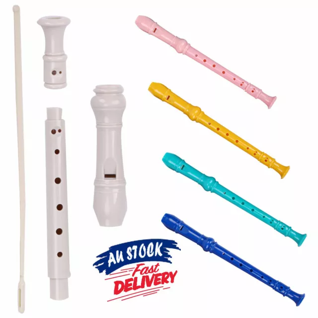 8-hole Instrument with Music Recorder Soprano Colorful Descant Cleaning Rod