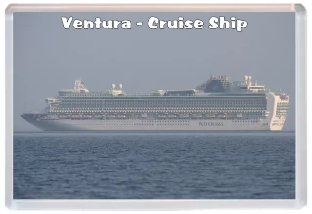 P&O MV Ventura Cruise Ship - Jumbo Fridge Magnet/Magnets Gift Souvenir Present