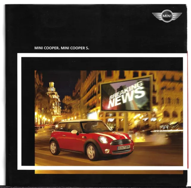 Mini Hatchback 2006-07 UK Market Launch 20pp Sales Brochure Cooper & Cooper S