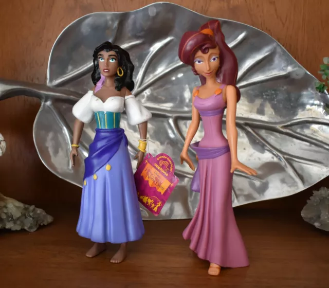 Set of 2 Vintage Disney Megara and Esmeralda Applause Inc. 3D