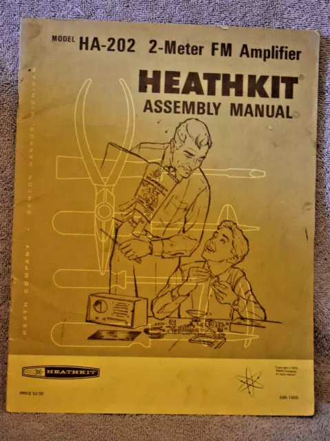 Manual de montaje original Heathkit para el amplificador FM de 2 metros HA-202