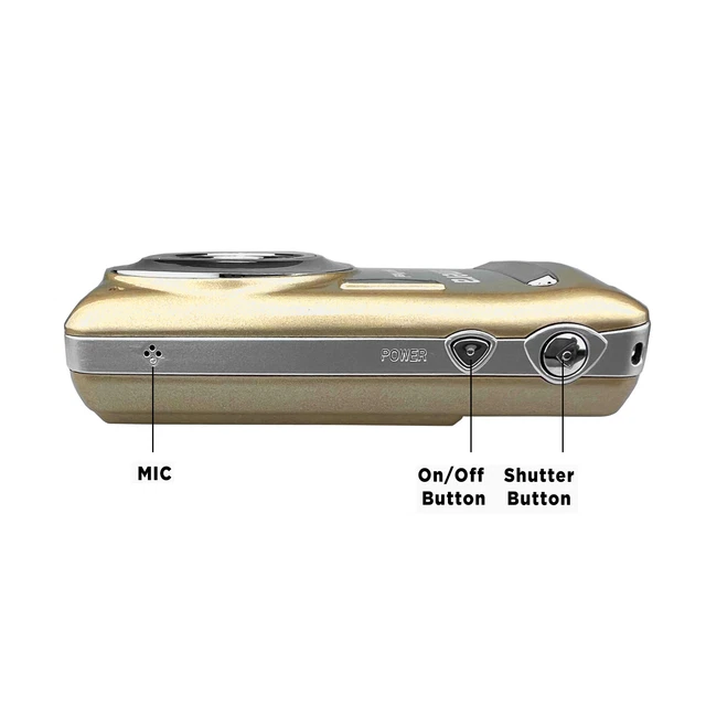 Digital Camera 2.4 Inch TFT LCD Screen 4X Zoom HD 16MP 1080P Anti-Shake Mic US 3