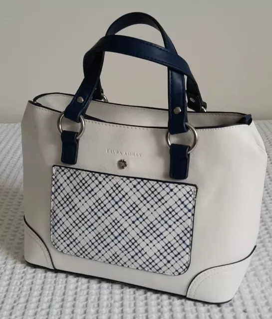 LAURA ASHLEY BLUE Handbag Gold Hardware NEW £12.00 - PicClick UK