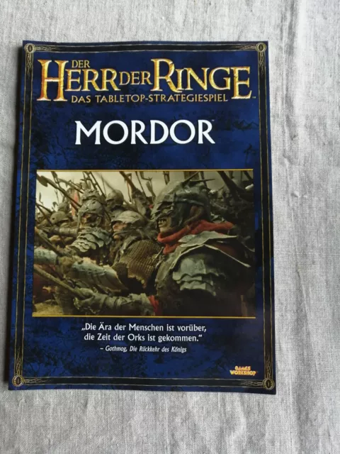 GW Herr der Ringe Tabletop - 1 Regelbuch Quellenbuch Mordor (2011)