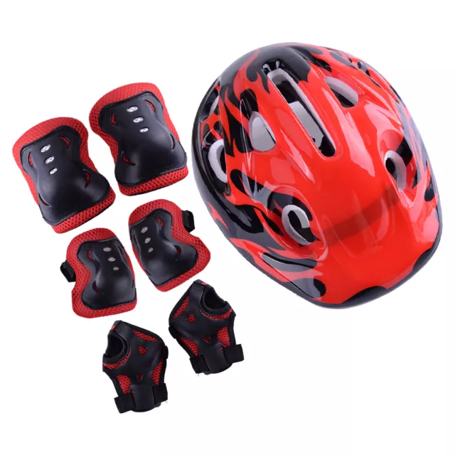 7x Boys Girls Kids Safety Skating Bike Helmet Knee Elbow Protective Gear Set 2