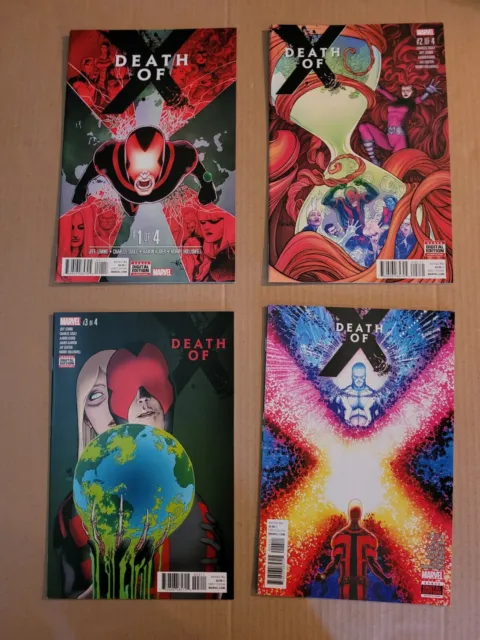 Death of X 1 2 3 4 Complete 2016 Set High-Grade Marvel X-Men Lot of 4