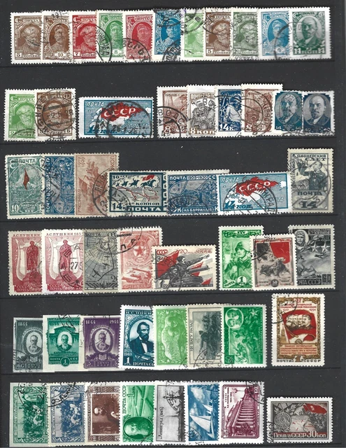 Russie Russia Urss Ussr 1925 1959 Collection 240 Timbres/Stamps Used/Obliteres