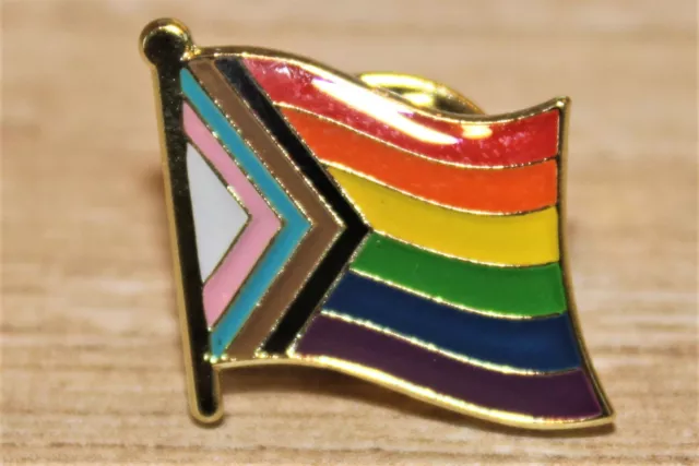 PROGRESS PRIDE LGBTQ+ Country Metal Flag Lapel Pin Badge *NEW*MIX & MATCH BUY 3