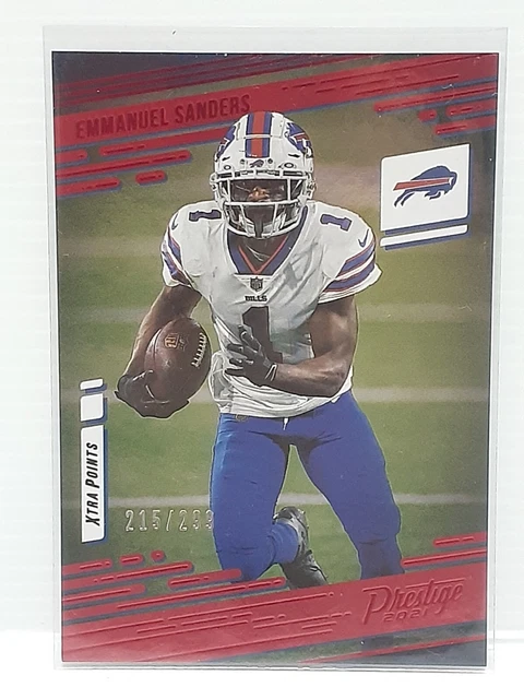 2021 Panini Prestige Football Emmanuel Sanders #13 Xtra Points Red #215/299