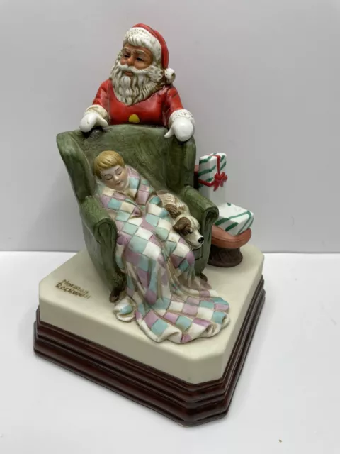 Norman Rockwell Museum 1986 “Waiting For Santa” Porcelain Figurine