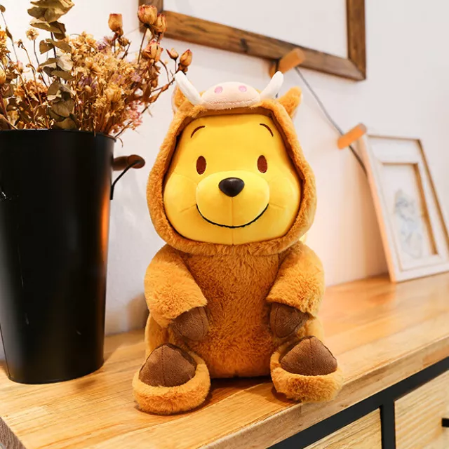 13" Winnie The Pooh with Pig Costume Plush Bear Doll Stuffed Toy Valentines Gift
