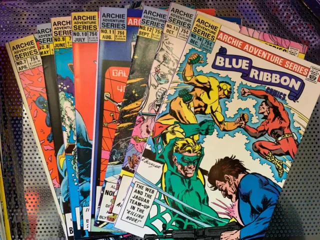 Blue Ribbon #7,8,9,10,11,12 Archie Adventures Series Run 1983 Lot  (6 pcs)
