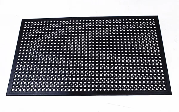 Tapis de porte en caoutchouc robuste 1,5 m x 0,9 m entrée extérieur intérieur anti fatigue