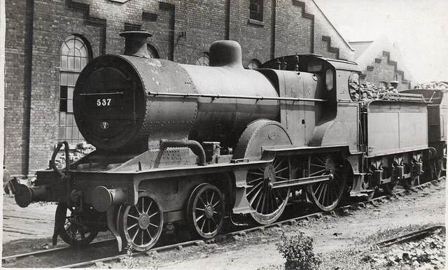 LMS CLASS 2P 4-4-0 No 537 at KETTERING ? SHED YARD R/PHOTO £1.00 ...