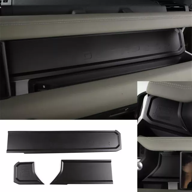 Matt Black Dashboard Wordmark Panel Cover For Land Rover Defender 90 110 2020-22