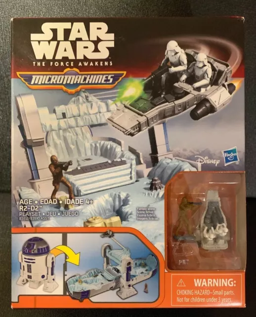 Star Wars The Force Awakens Mircomachines R2-D2 Playset Disney Hasbro