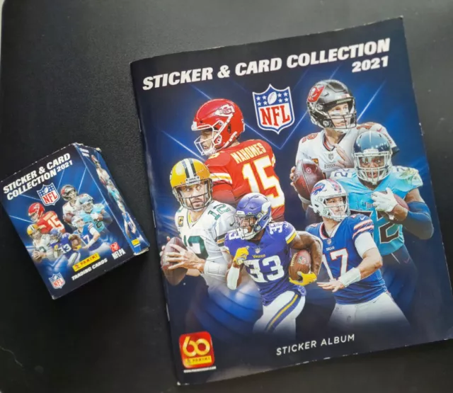 2021 NFL Sticker & Card Collection - Full Sticker Collection + Partial Card Set