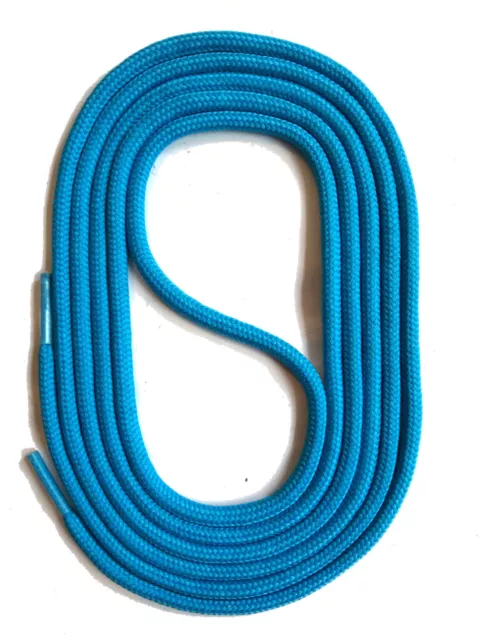 SNORS SCHNÜRSENKEL rund TÜRKIS 60-150cm 3mm Polyester Schuhband Kordel stabil