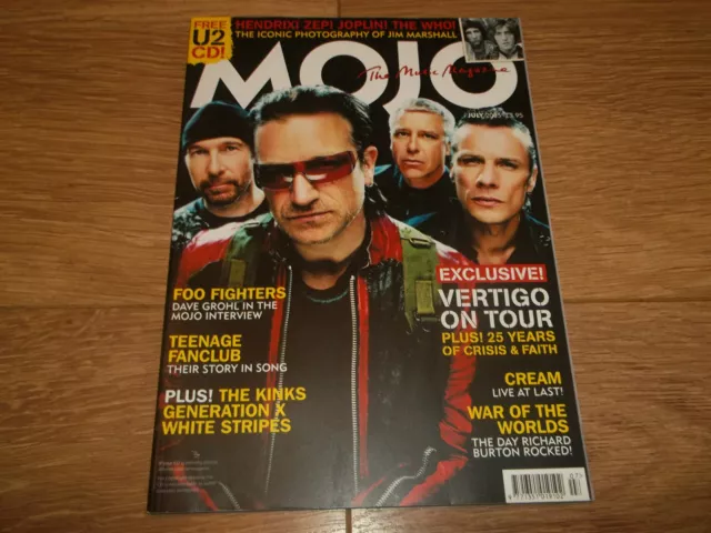 Mojo Magazine  July 2005 U2 / Foo Fighters / Teenage Fanclub