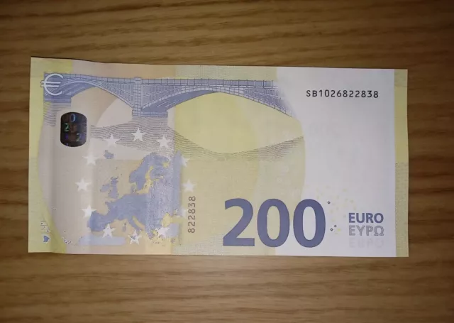 Banconota Da 200 Euro Reali - Emissione Maggio 2019 Ecz (S) Italia - Unc