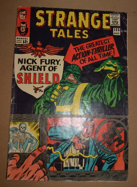 Strange Tales #135 1St Nick Fury Agent Of Shield Raw Silver Age 1965 Marvel