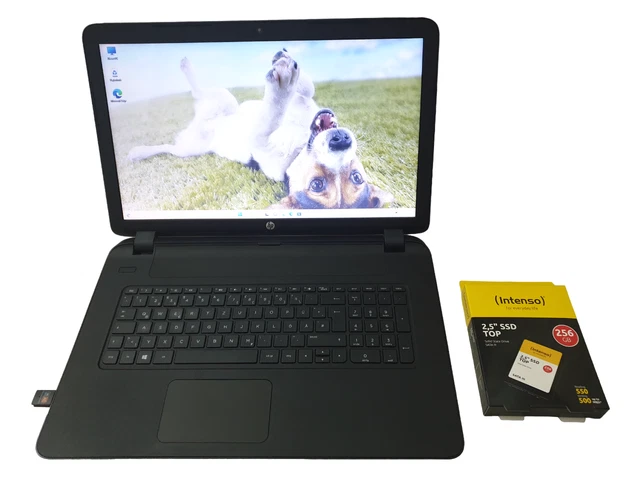 HP Notebook AMD A6-6310 Quad Core 17,3 Zoll 8GB RAM NEUE 256GB SSD Win 11